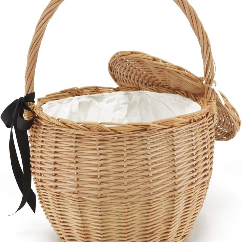 Womens Wicker Straw Rattan Bag Handmade Small Multi-Use Shoulder Beach Tote - Picture 2 of 7
